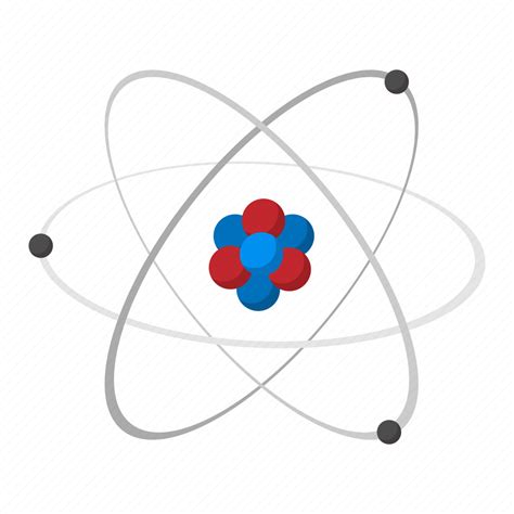 Atom, cartoon, chemistry, neutron, nuclear, nucleus, physics icon ...