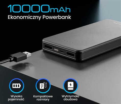 Extralink Epb B Mah Black Powerbank Power Bank