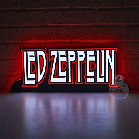 Led Zeppelin 18 Pinball Topper Led Zeppelin Lightbox Led Zeppelin