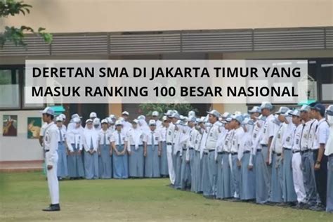 Salah Satunya Sekolah Swasta Inilah Deretan Sma Di Jakarta Timur Yang