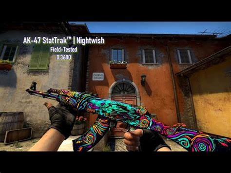 CS GO AK 47 StatTrak Nightwish 0 3680 Field Tested Gameplay