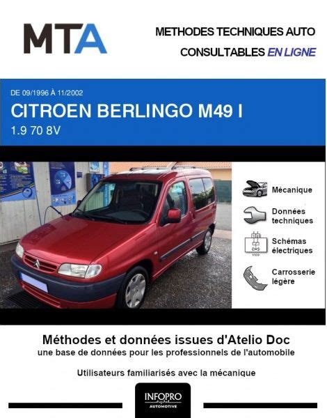 Fiche Technique Berlingo Utilitaire