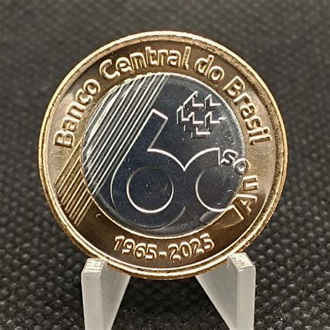 Quanto Vale A Moeda De 1 Real 60 Anos - Contagem Numismática - Moeda 1 Real Comemorativa 60 Anos Banco Central ...
