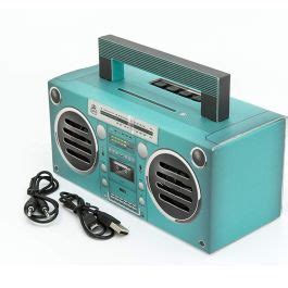 GPO BRONX Mini Compact Retro Bluetooth Portable Speaker - Aqua | Best ...