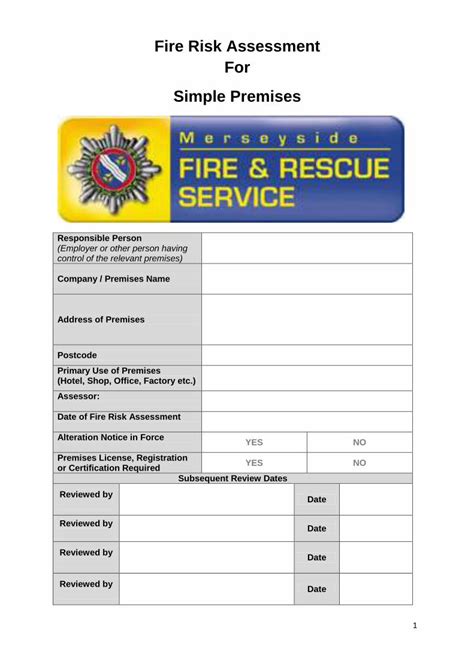 PDF Fire Risk Assessment For Simple PDF FileFire Risk Assessment