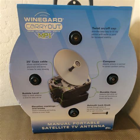 Brand New Winegard Carryout Gm Mp1 Portable Dish Antenna Rv Motorhome Camping Ebay