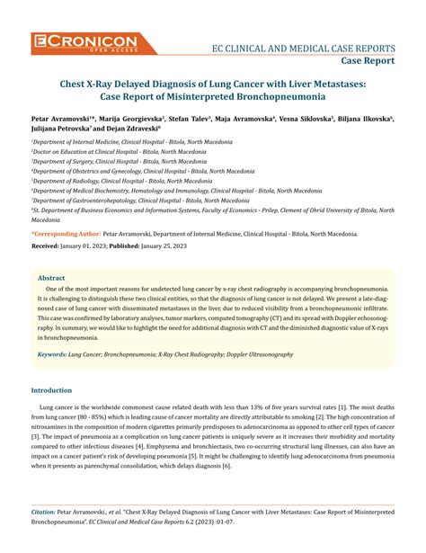 Pdf Ec Clinical And Medical Case Reports Ec Clinical And Medical Case