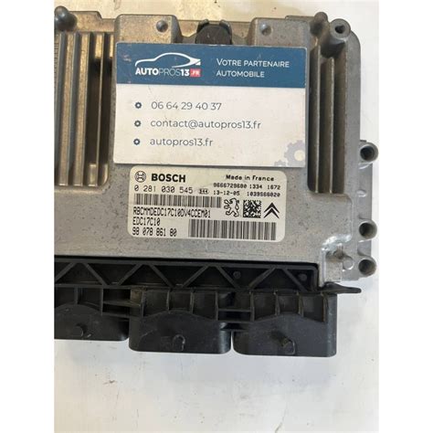 0281030545 EDC17C10 ECU Calculateur Moteur Citroen C3 Autopros13