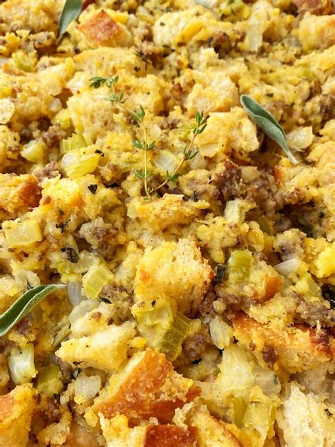 Sausage Cornbread Dressing My Casual Pantry