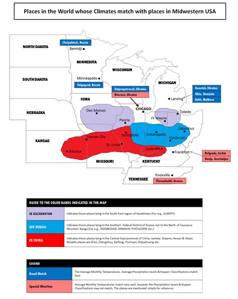 USA Climate Comparison Maps - Vivid Maps