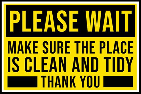 Keep Clean And Tidy Sign Template Postermywall