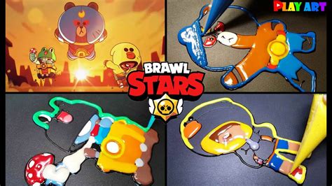 Brawl Stars Animation Pancake Art El Brwon Sally Leon Leonard Carl