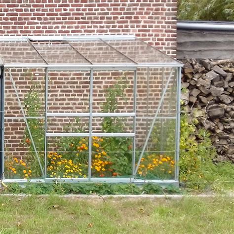 Serre De Jardin En Verre Tremp Melissa Adoss E M Aluminium Naturel