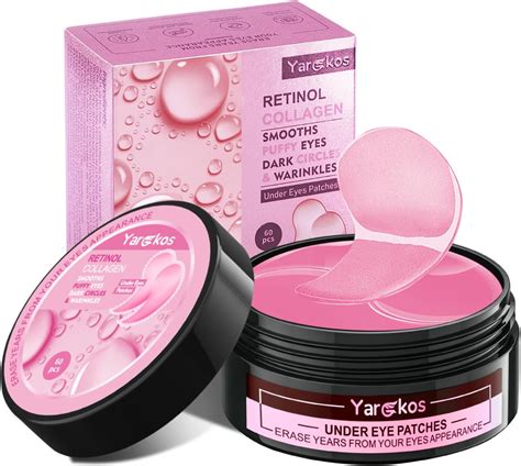 Lot De Masques Hydratants Pour Les Yeux Rose Collag Ne Rose