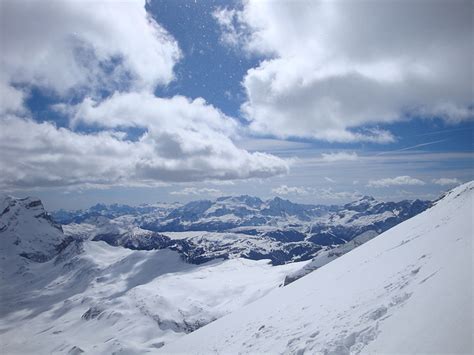 Blick Zur Marmolada Vom Skidepot Unter Der Zehnerspitze Hikr Org