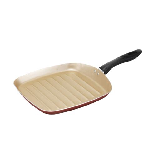 Frigideira Antiaderente Grill Bistequeira 28cm Vermelho Escorrega o Preço