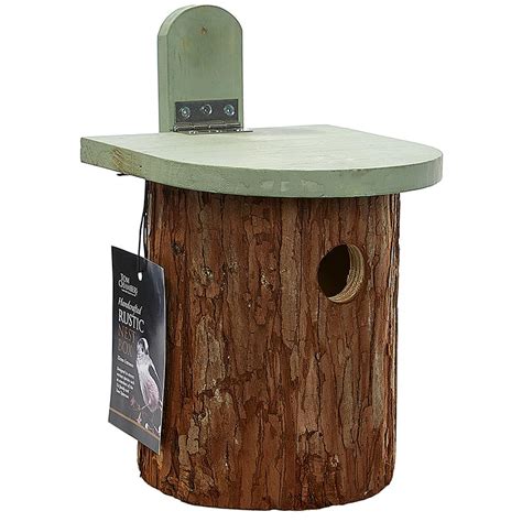 Tom Chambers Rustic Bird Box Mm Entrance Downham Garden Centre