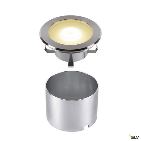 Encastré de sol extérieur SLV DASAR FLAT 120 inox LED 7W IP65 IP67