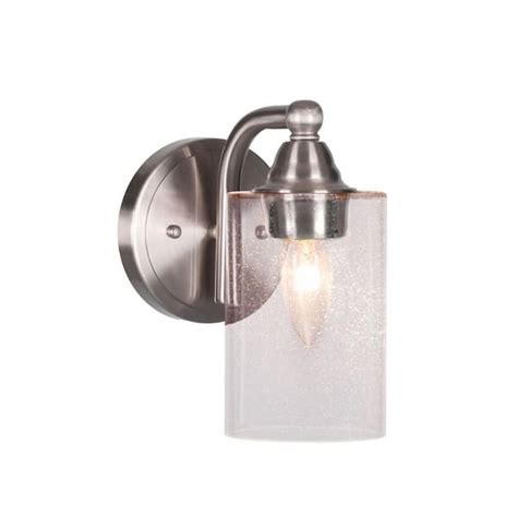 Madison 4 In 1 Light Brushed Nickel Wall Sconce With Standard Shade 3r421bn300 The Home Depot