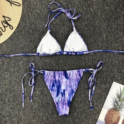 Split Fashion Bikini Two Piece Set On Luulla