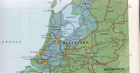 Online Maps: Netherlands physical map