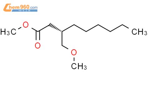 224620 48 8 NONANOIC ACID 3 METHOXYMETHYL METHYL ESTER 3S 化学式