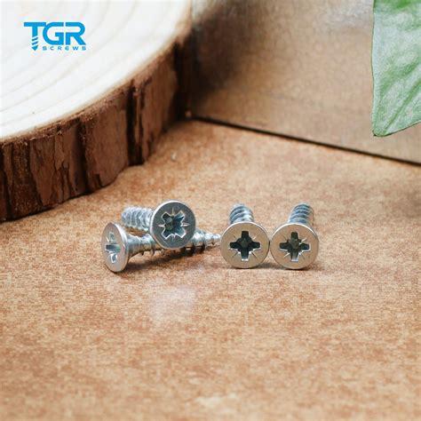 Tgr Tsingri White Zinc Plated Pozi Drive Double Csk Head Self Tapping