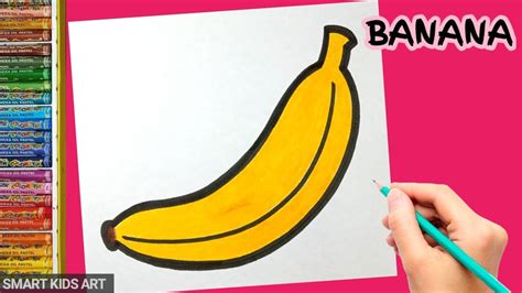 Cartoon Banana How To Draw Banana How To Draw A Banana For Kids