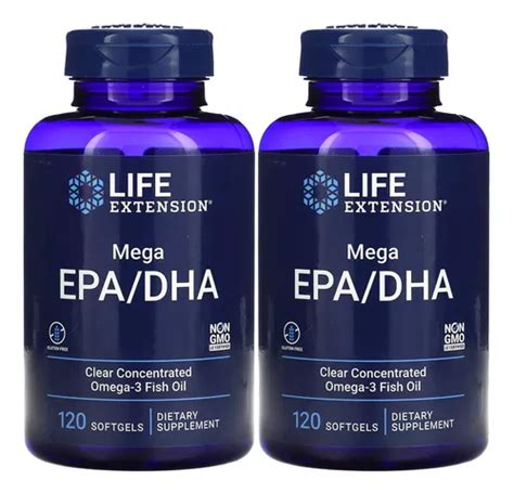 Kit X Mega Epa Dha Omega Softgels Life Extension Parcelamento