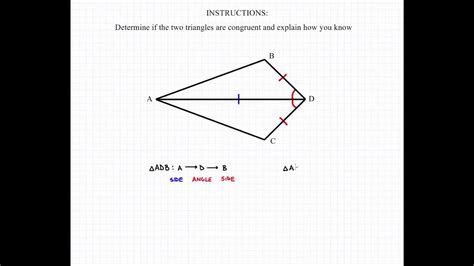 Proving Triangle Congruence 3b Youtube