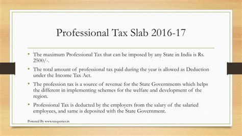 Ppt Professional Tax Slab Rates Powerpoint Presentation Free Download Id 7520206