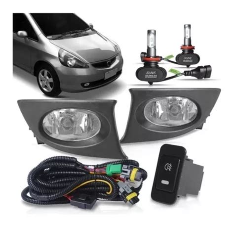 Kit Farol Milha Honda Fit E O Orig Ultraled Frete Gr Tis