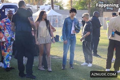 Anastasia Karanikolaou Sexy Spotted Showing Off Her Hot Pokies At The Coachella Music Festival