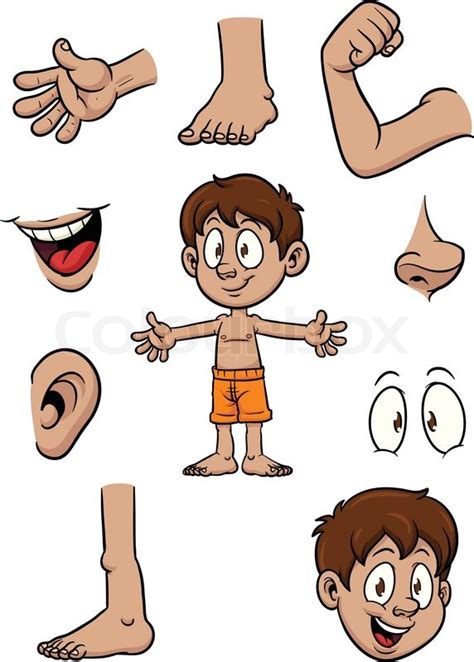 Cartoon Body Parts Vector at Vectorified.com | Collection of Cartoon ...