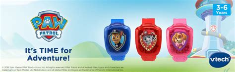 Amazon Vtech Paw Patrol Chase Reloj De Aprendizaje Color Azul