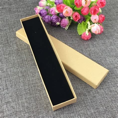 24pcs Kraft Necklace Box Jewelry Paper Boxes Blank Wedding Gift Box