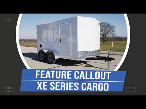 2024 ITI Cargo 6x12 XE Flat Top V Nose 3k RAMPE Cargo Utility