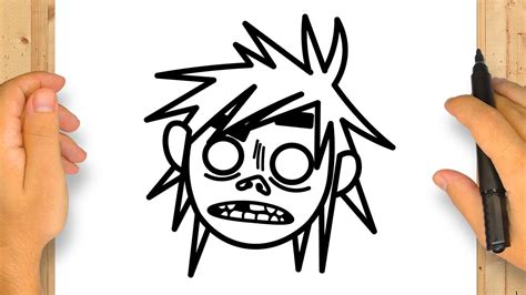 CÓmo Dibujar 2d Gorillaz Paso A Paso Simple Y Fácil Youtube