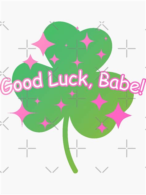 Good Luck Babe Chappell Roan Inspired Sticker For Sale By Bezalol Redbubble