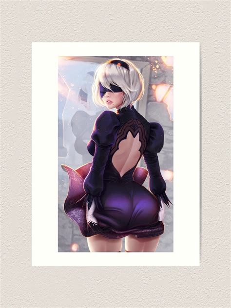 Sexy Yorha B Lewd Thighs Thicc Ass Butt Nier Automata Anime Hentai