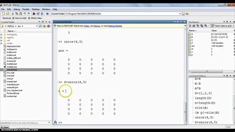 Matrices En Matlab Comandos Básicos Youtube