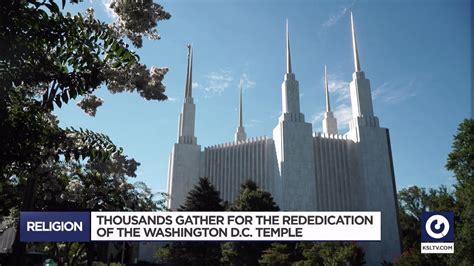 President Nelson Rededicates The House Of The Lord In Washington Dc