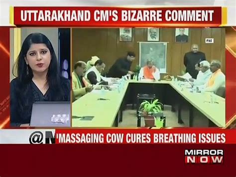 Cows Exhale Oxygen Says Uttarakhand Cm Trivendra Singh Rawat Video