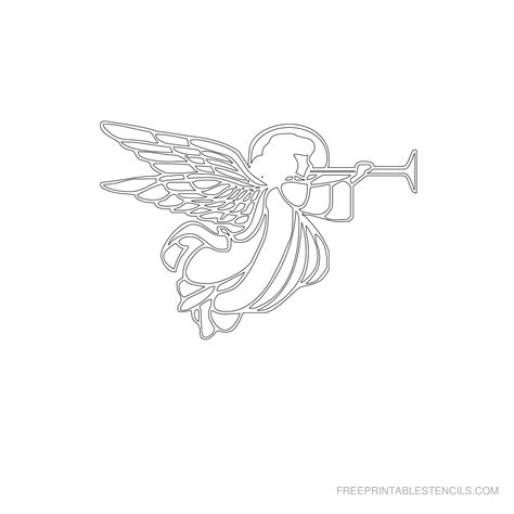 Angel Stencils Free Printables