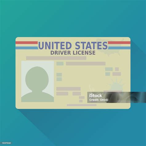 United States Drivers License Stock Illustration Download Image Now American Culture Blue