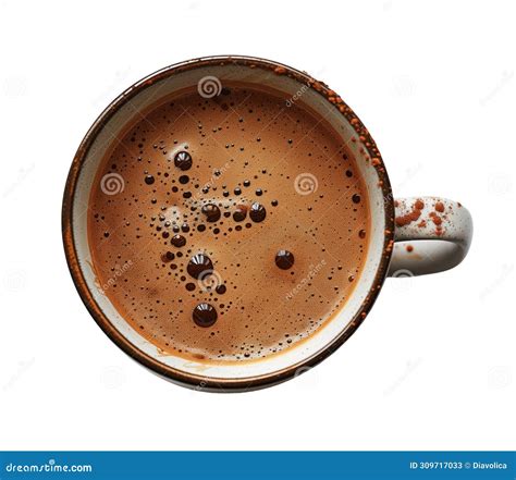 Hot Chocolate In Cup Isolated Stock Illustration Illustration Of Aroma Chocolatebrown 309717033