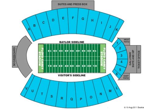 Floyd Casey Stadium Tickets in Waco Texas, Floyd Casey Stadium Seating ...