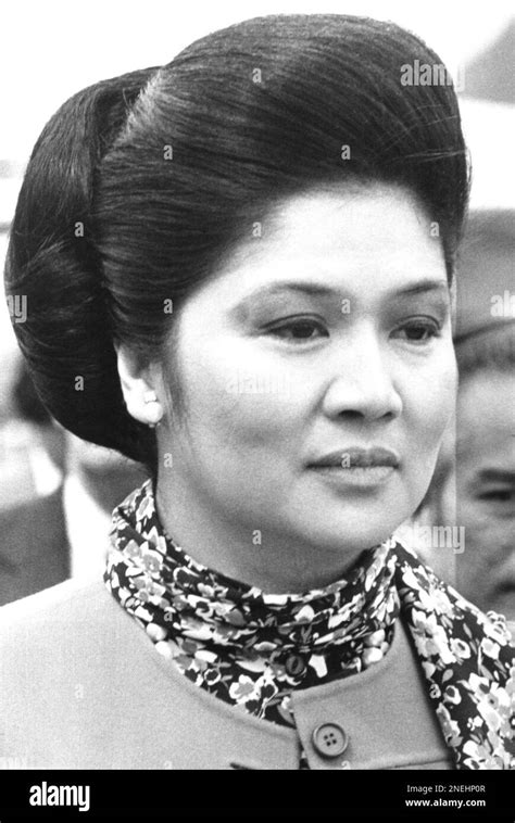 Head And Shoulder Shots Of Mrs Ferdinand Imelda Marcos Former Beauty