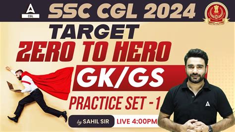 Ssc Cgl Ssc Cgl Gk Gs Classes By Sahil Madaan Sir Practice Set