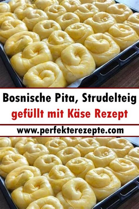 Bosnische Pita Strudelteig gefüllt mit Käse Rezept Schnelle und